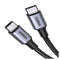UGreen Type C 2.0 Male To Type C 2.0 Male 5A Data Cable 1.5m (Space Gray) (US316/70428)