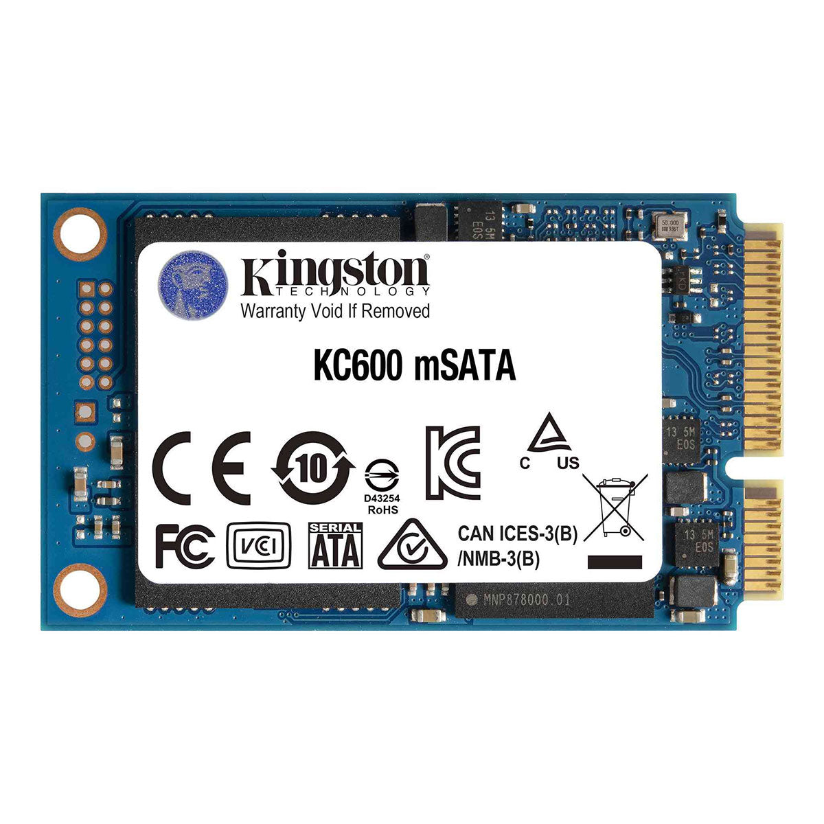 Kingston KC600 2.5" & MSATA SSD Hardware-Based Self-Encrypting Drive With 3D TLC Nand - SKC600MS (256GB, 512GB, 1024GB)