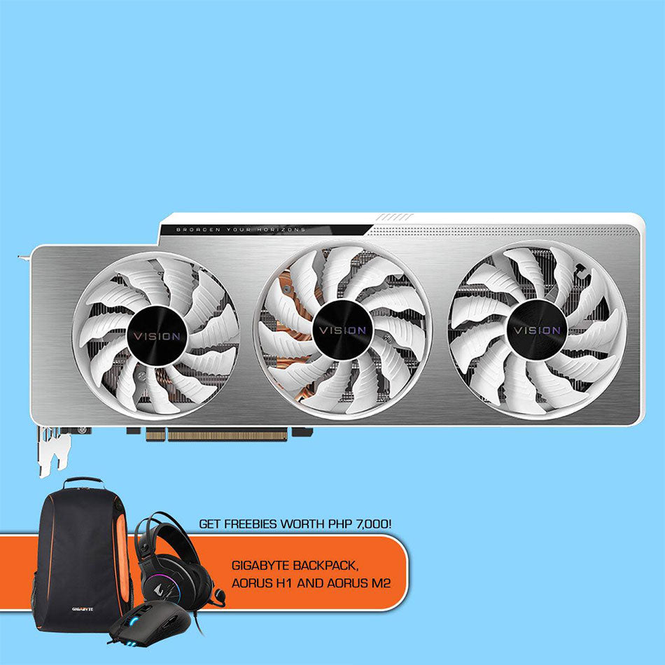 Gigabyte RTX 3080TI Vision OC 12G + Gigabyte Backpack + Aorus H1 + Aorus M2 - DataBlitz