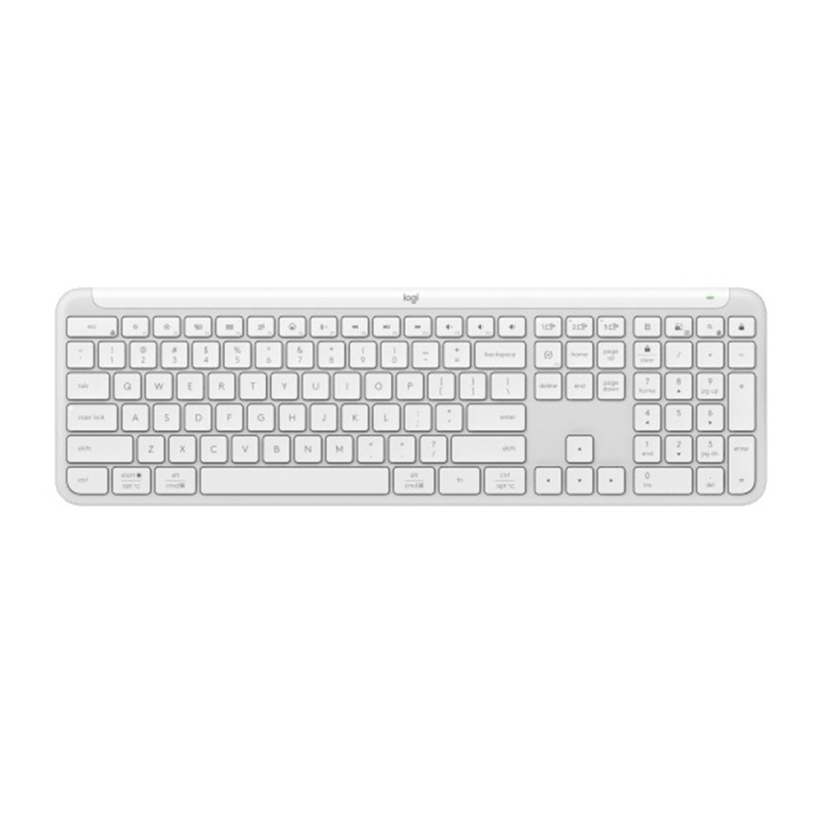Logitech Signature Slim K950 Full-Size Wireless Keyboard (Graphite, Off-White)