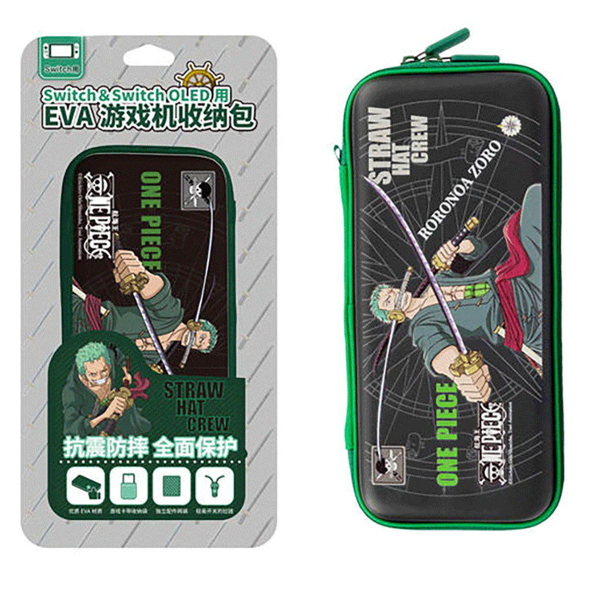IINE One Piece Zoro EVA Storage Bag for Switch/ Switch (Black) OLED 