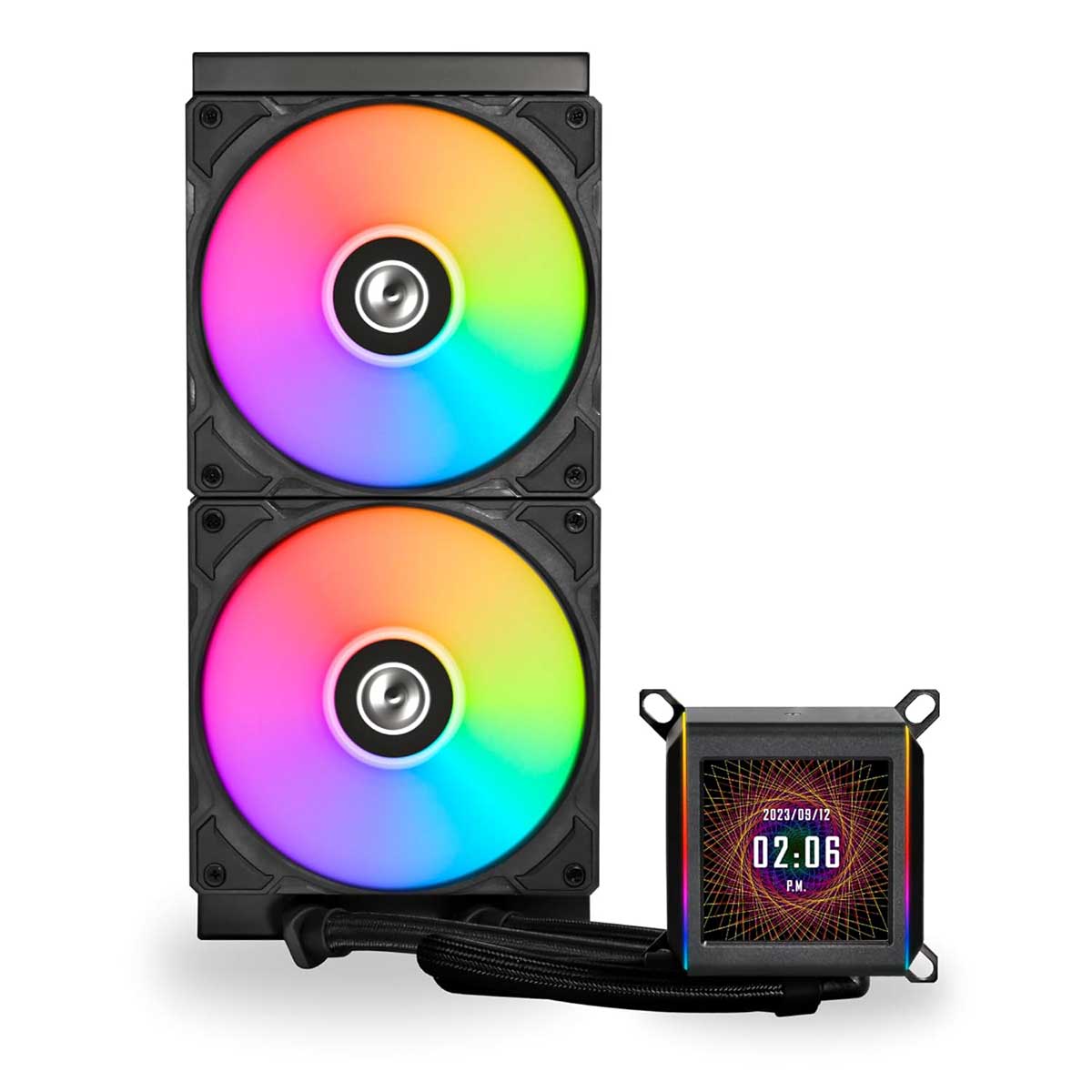 LIAN LI Galahad II LCD 280 RGB X2 140mm Close Loop CPU Cooler (GA2ALCD28)