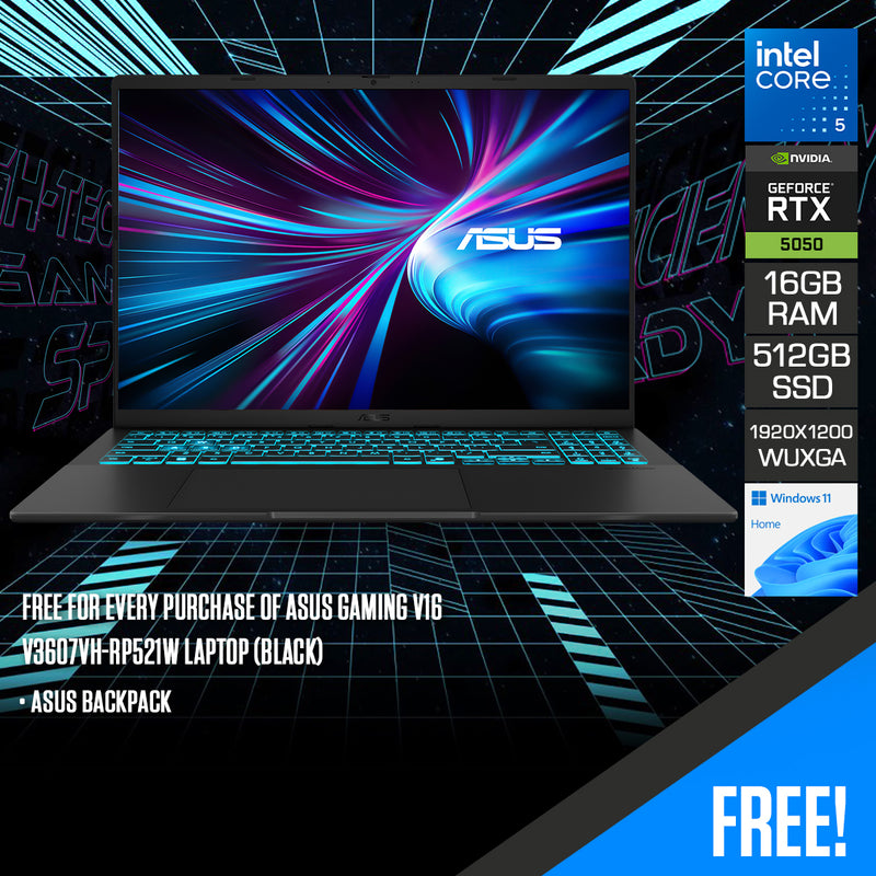 Asus Gaming V16 V3607VH-RP521W Laptop (Black)