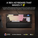 Corsair Vanguard 96 Mechanical Gaming Keyboard with Wobble-Free Hot-Swappable MLX Pulse Switches
