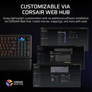 Corsair Vanguard Pro 96 Hall Effect Mechanical Gaming Keyboard with MGX Hyperdrive Magnetic Switches