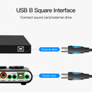 Vention USB 2.0 Type-A Male to Type-B Male Printer Cable - (1.5M, 3M, 5M) (VAS-A16-B150, VAS-A16-B300, VAS-A16-B500)