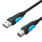 Vention USB 2.0 Type-A Male to Type-B Male Printer Cable - (1.5M, 3M, 5M) (VAS-A16-B150, VAS-A16-B300, VAS-A16-B500)