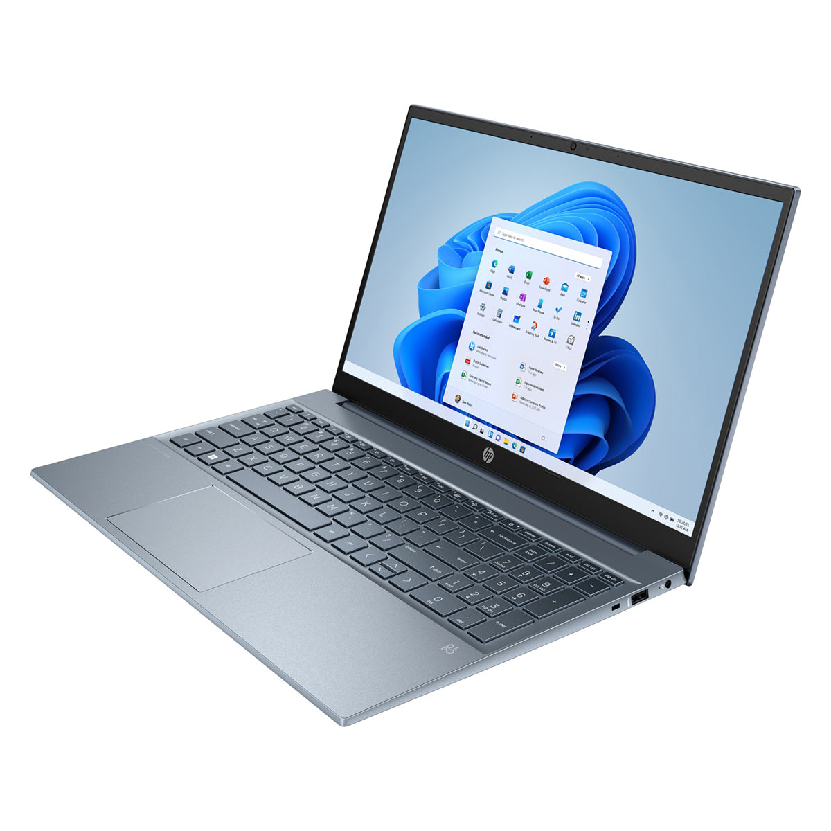 HP Pavilion 15-EG3127TU Laptop (Fog Blue) | 15.6" FHD (1920x1080) | i7-1360P | 16GB RAM | 1TB SSD | Intel Iris Xe | Windows 11 Home | MS Office Home & Student 2021 | HP Prelude Topload Bag