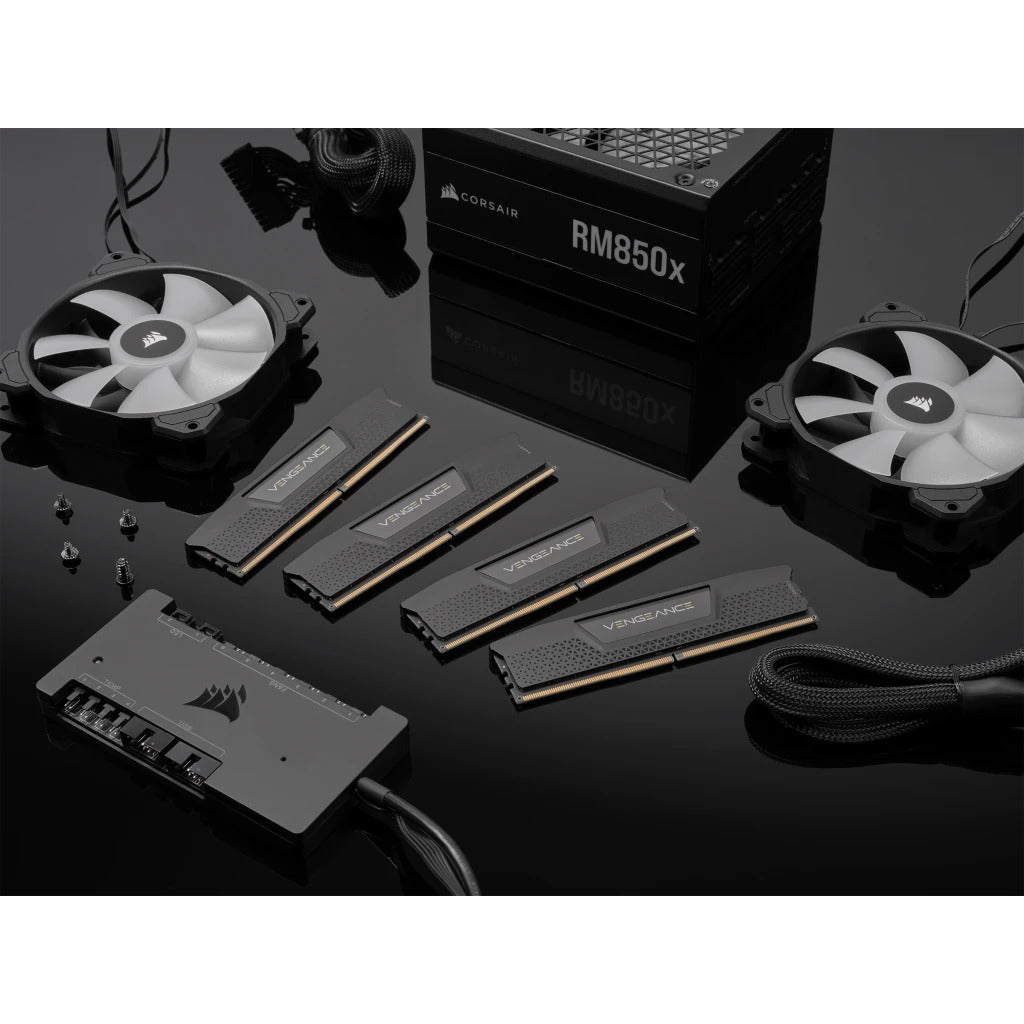 Corsair Vengeance 16GB (2X8GB) DDR5 DRAM 5200MHz CL40 Memory Kit - Black (CMK16GX5M2B5200C40)