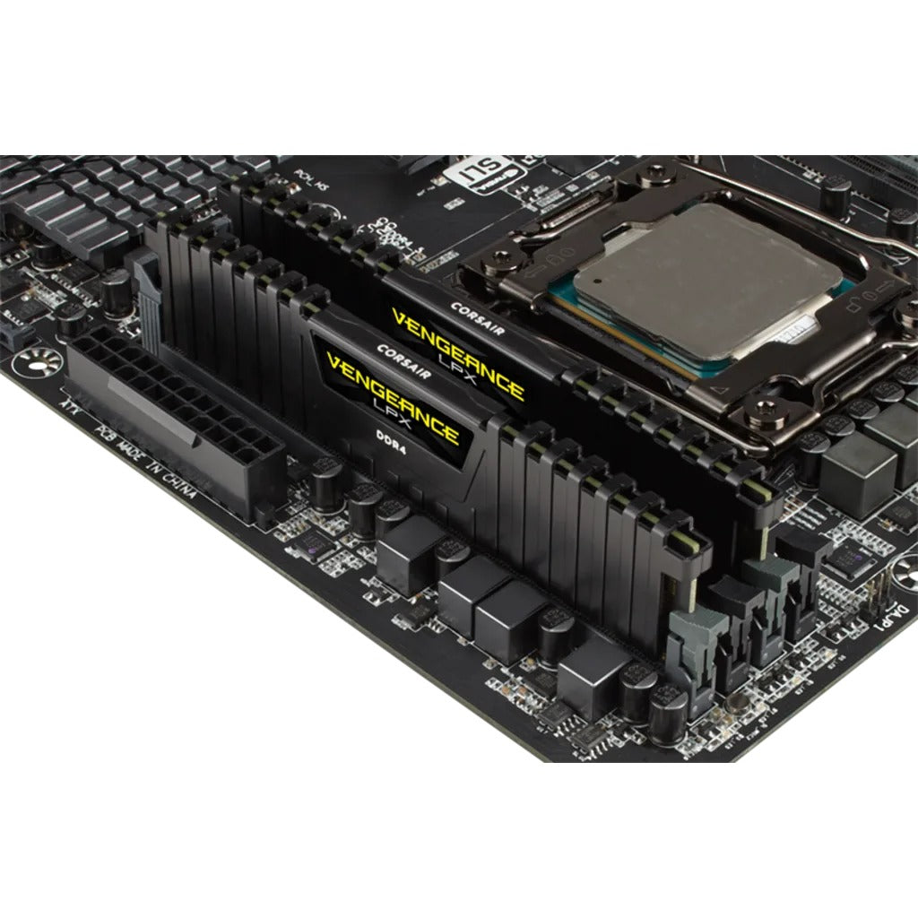 Corsair Vengeance LPX 16GB (2 X 8GB) DDR4 DRAM 3600MHz C18 Ryzen Memory Kit - Black (CMK16GX4M2Z3600C18)