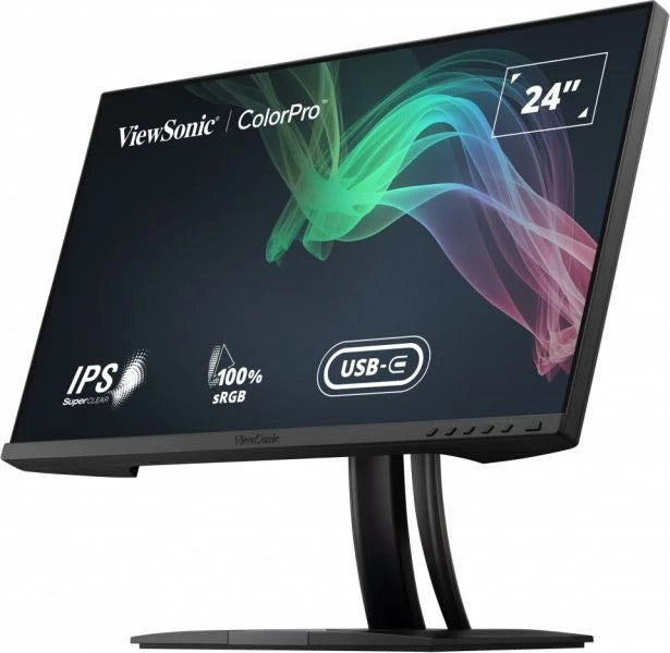 Viewsonic Colorpro VP2456 24" FHD 60Hz Pantone Validated 100% SRGB & Factory Pre-Calibrated Monitor
