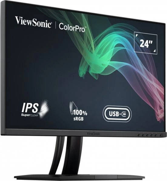 Viewsonic Colorpro VP2456 24" FHD 60Hz Pantone Validated 100% SRGB & Factory Pre-Calibrated Monitor