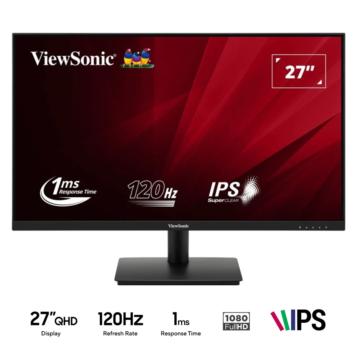 ViewSonic VA270A-H 27" FHD (1920x1080) 120Hz IPS Monitor with 1ms MPRT Response Time