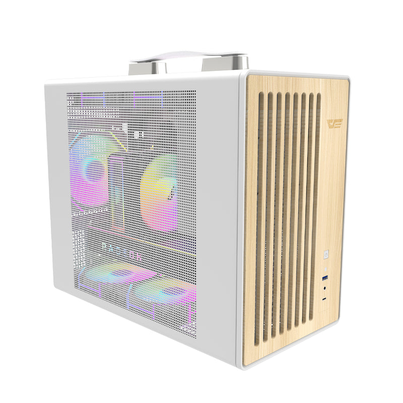 DarkFlash WD200 Wood Edition M-ATX PC Case