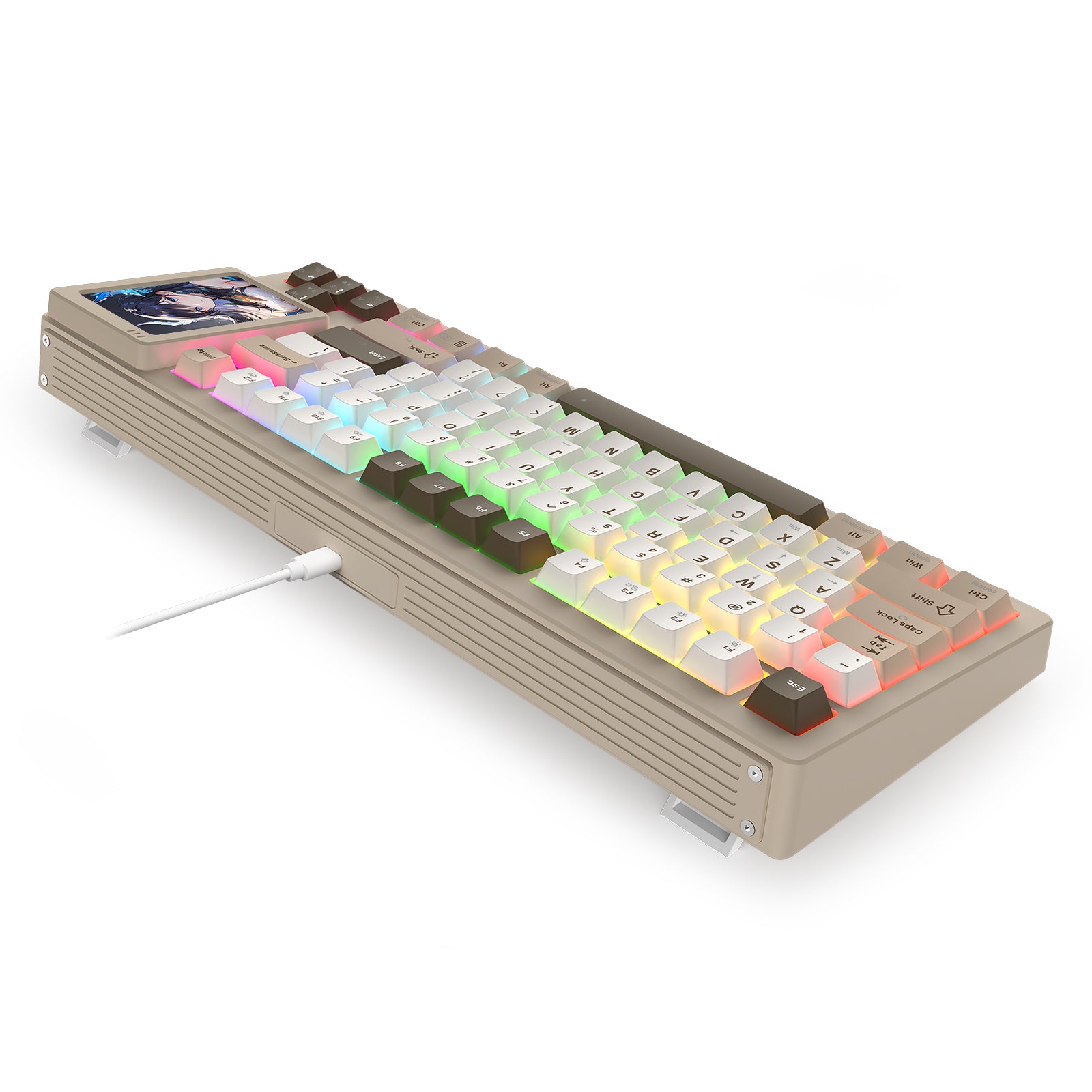 Redragon K754BKN POPVU87 Customizable Smart Touch Display Wired Mechanical Keyboard