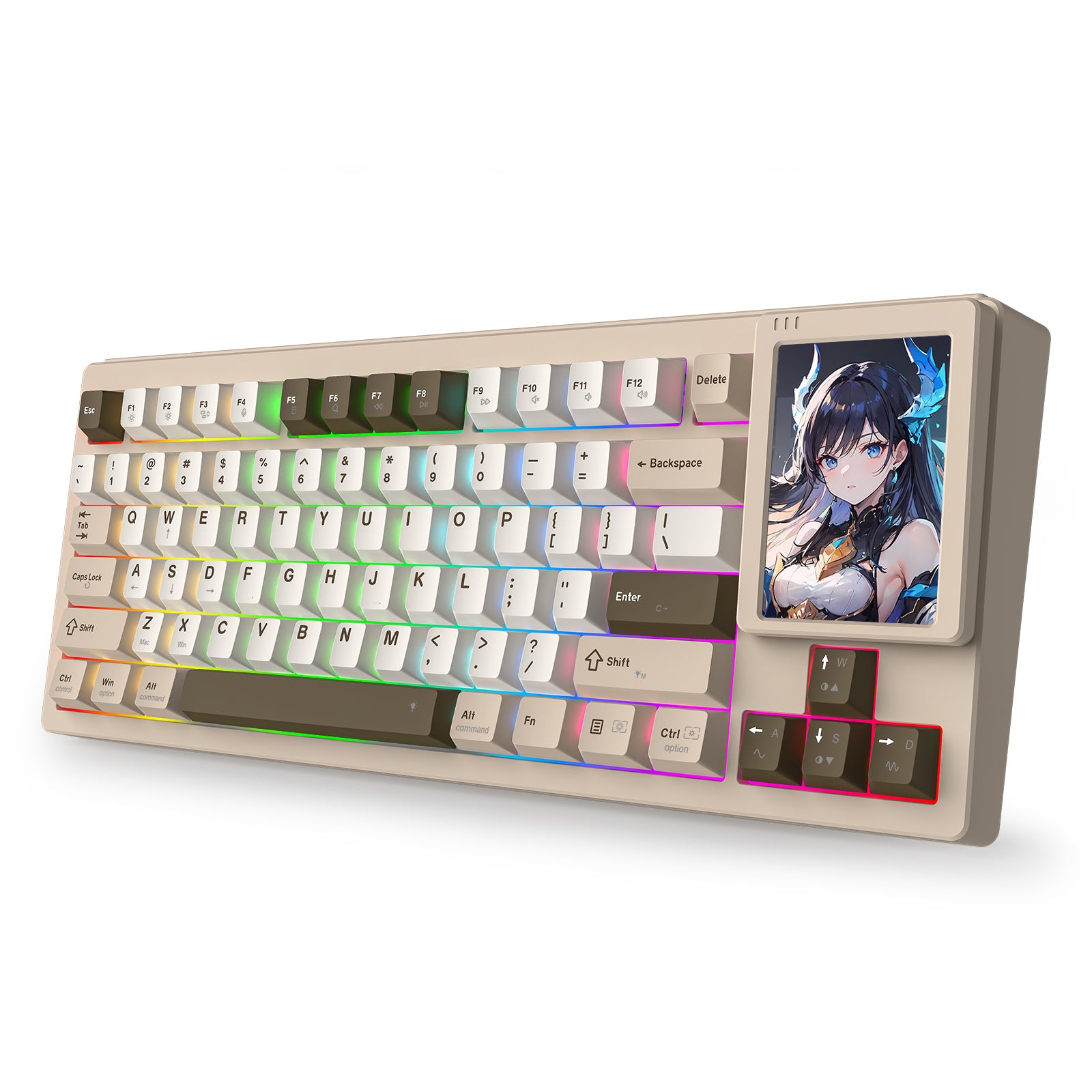 Redragon K754BKN POPVU87 Customizable Smart Touch Display Wired Mechanical Keyboard