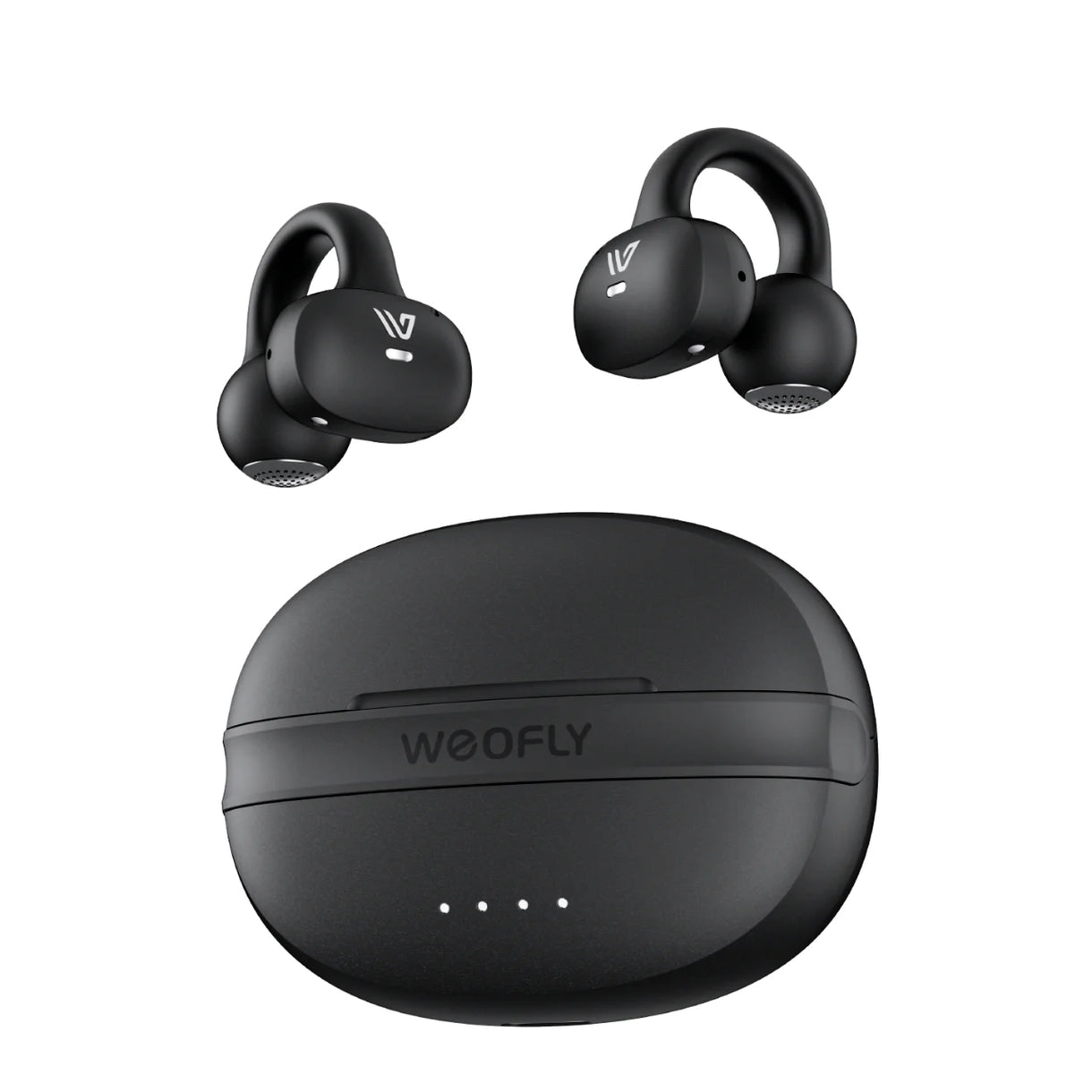 Weofly ClipFits Clip-on Earbuds (Black) (WFCF881BL)