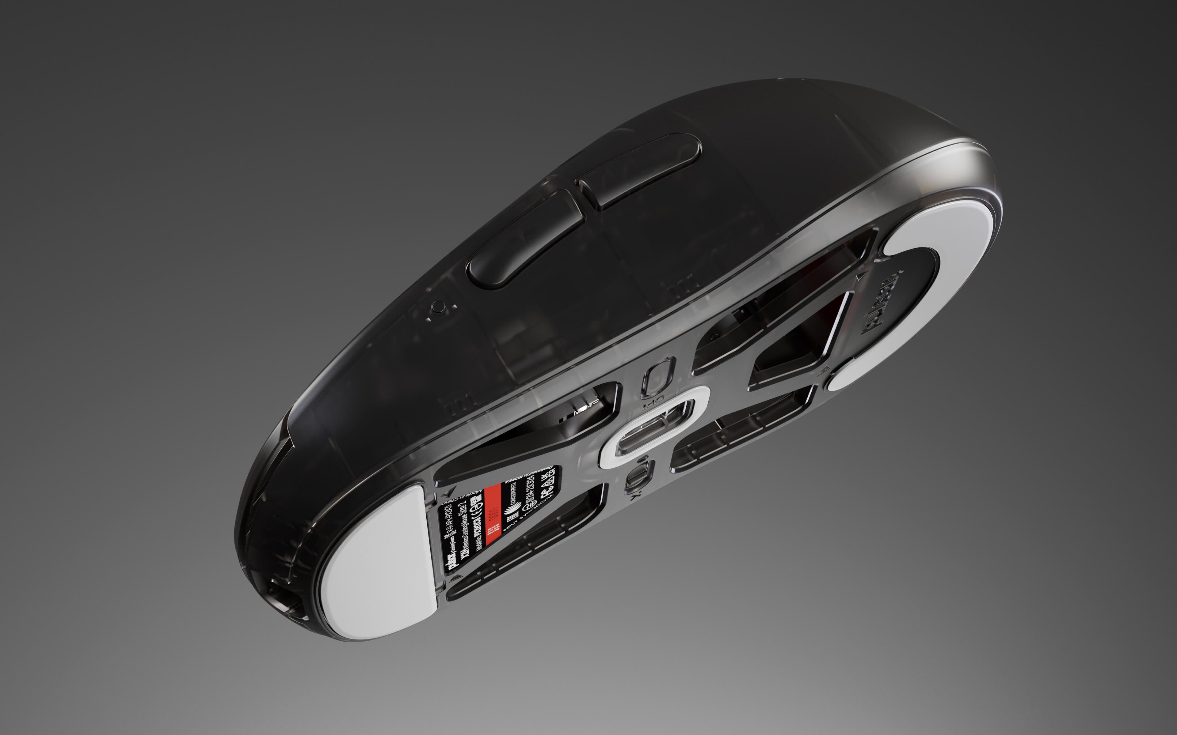 Pulsar X2H Mini Symmetrical Ultralight Wireless Gaming Mouse Clear Black Limited Ed. Size 1