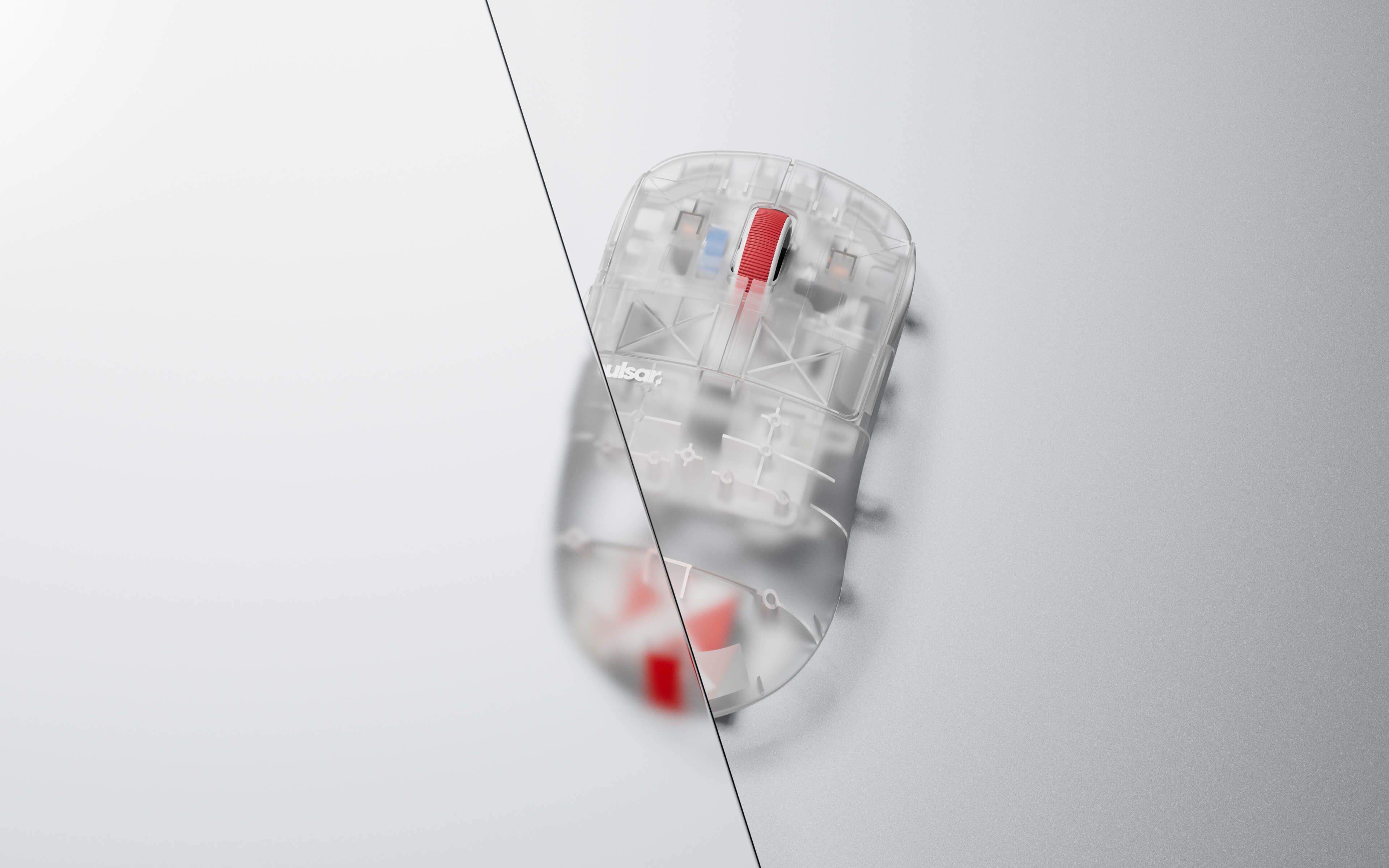 Pulsar X2H Mini Symmetrical Ultralight Wireless Gaming Mouse Super Clear Limited Ed. Size 1 