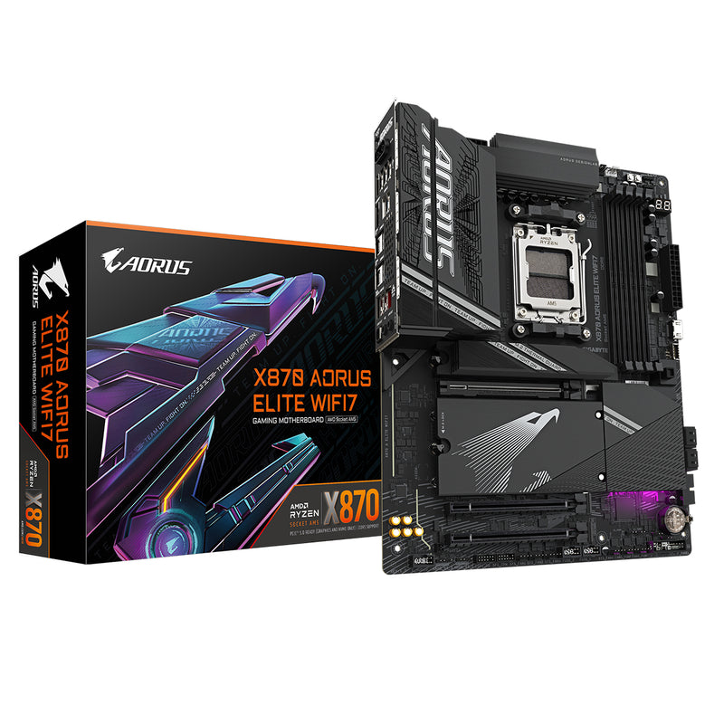 Gigabyte X870 Aorus Elite Wifi 7 DDR5 AMD Gaming Motherboard