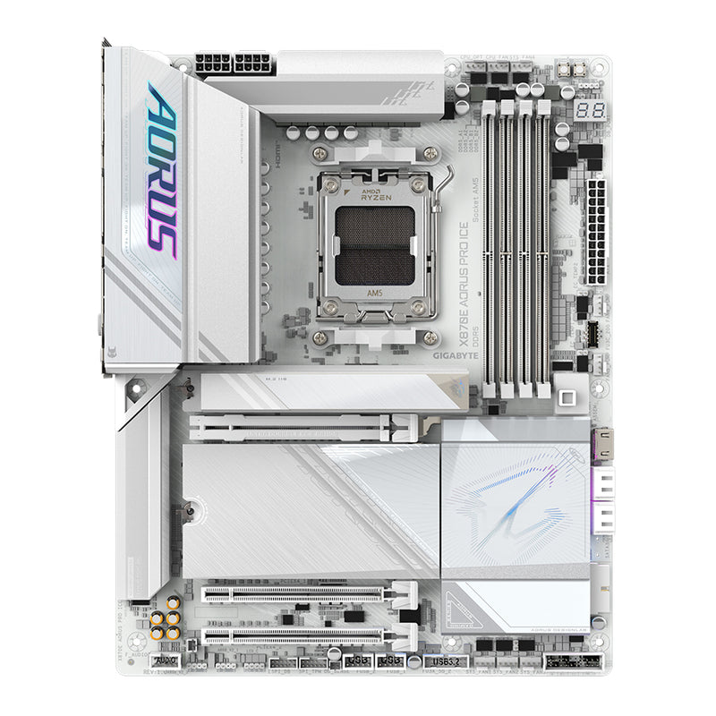 Gigabyte X870E Aorus Pro Ice DDR5 AMD Gaming Motherboard