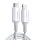 UGreen Lightning To Type-c 2.0 Male Cable - 1.5m (White) (US171/60748)