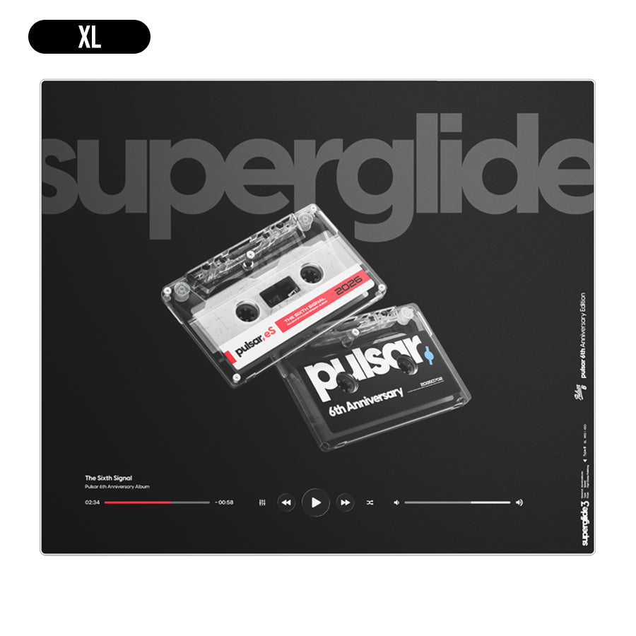 Pulsar Superglide 3 Premium Glass Mousepad 6th Anniversary Edition (Cassette)