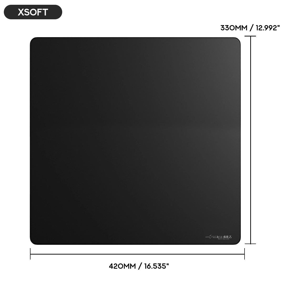 Artisan Ninja FX Hayate-Otsu V2 Gaming Mousepad - Black