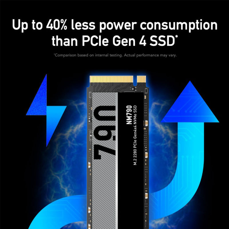 Lexar NM790 1TB 2280 PCIe Gen4x4 M.2 2280 NVMe SSD (LNM790X001T-RNNNG)
