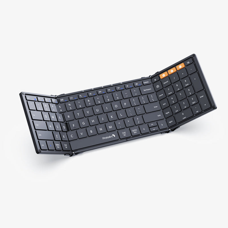 ProtoArc XK01 Foldable Full-Size Bluetooth Keyboard (Black) (CP011803)