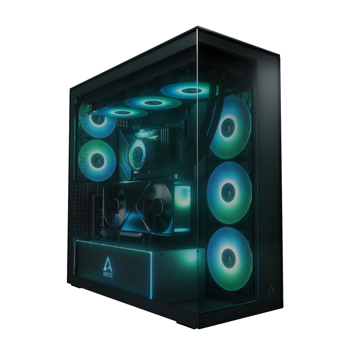 Arctic Xtender VG Tempered Glass Side Panel Premium E-ATX PC Case