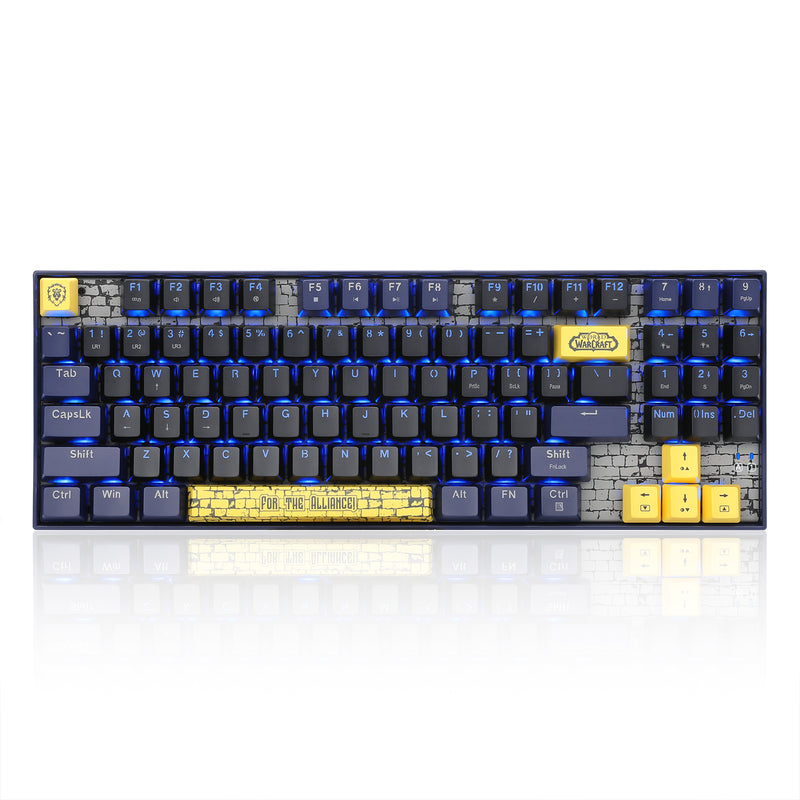 Redragon World of Warcraft Wired Mechanical Keyboard (Blue, Red) (YGM1)