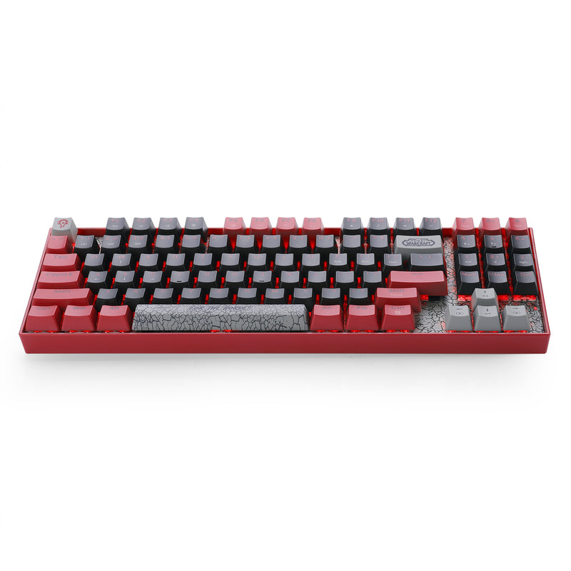 Redragon World of Warcraft Wired Mechanical Keyboard (Blue, Red) (YGM1)