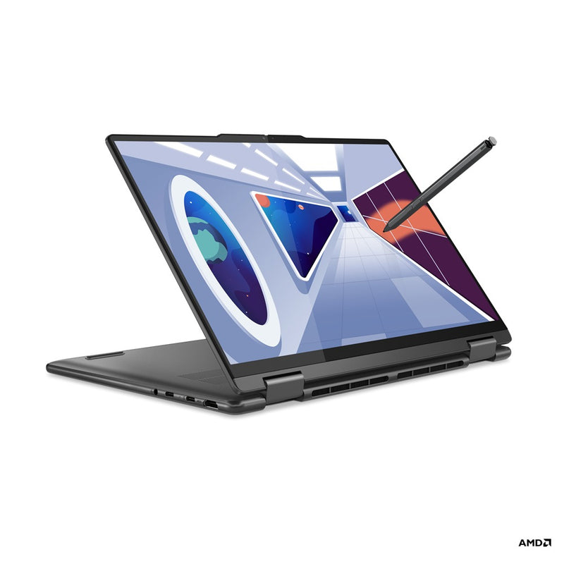 Lenovo Yoga 7 82YM0030PH Laptop (Storm Grey) | 14" WUXGA (1920x1200) OLED 10-Point Multi-Touch|  Ryzen 5 7535U | 16GB RAM |  512GB SSD | AMD Radeon 660M | Windows 11 Home| MS Office Home & Student 2021 | Yoga Sleeve