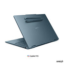 Lenovo Yoga 7 2-in-1 14AGP11 83TD001QPH Copilot+ PC Laptop (Tidal Teal) | 14" WUXGA (1920x1200) OLED | Ryzen AI 7 445 | 24GB RAM | 1TB SSD | AMD Radeon 840M Graphics | Win 11 Home | MS Office Home 2024 + MS 365 Basic+Pen Gen 2 w/ Case+Tote Sleeve 14" Blue