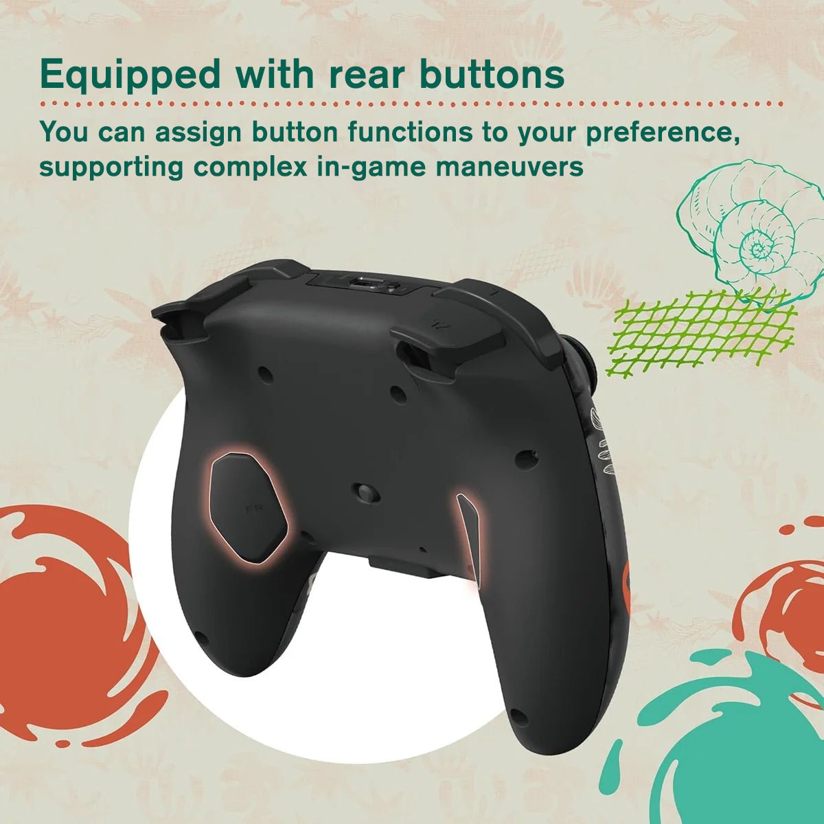Hori Wireless Horipad Turbo Controller for Nintendo Switch 2 (Splatoon Raiders) (NSX-239A)