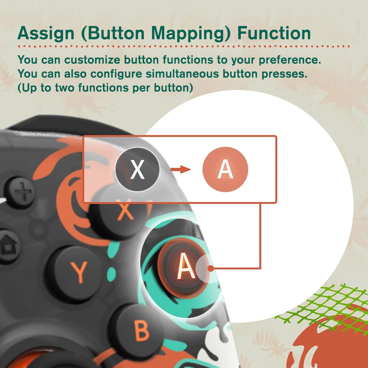 Hori Wireless Horipad Turbo Controller for Nintendo Switch 2 (Splatoon Raiders) (NSX-239A)