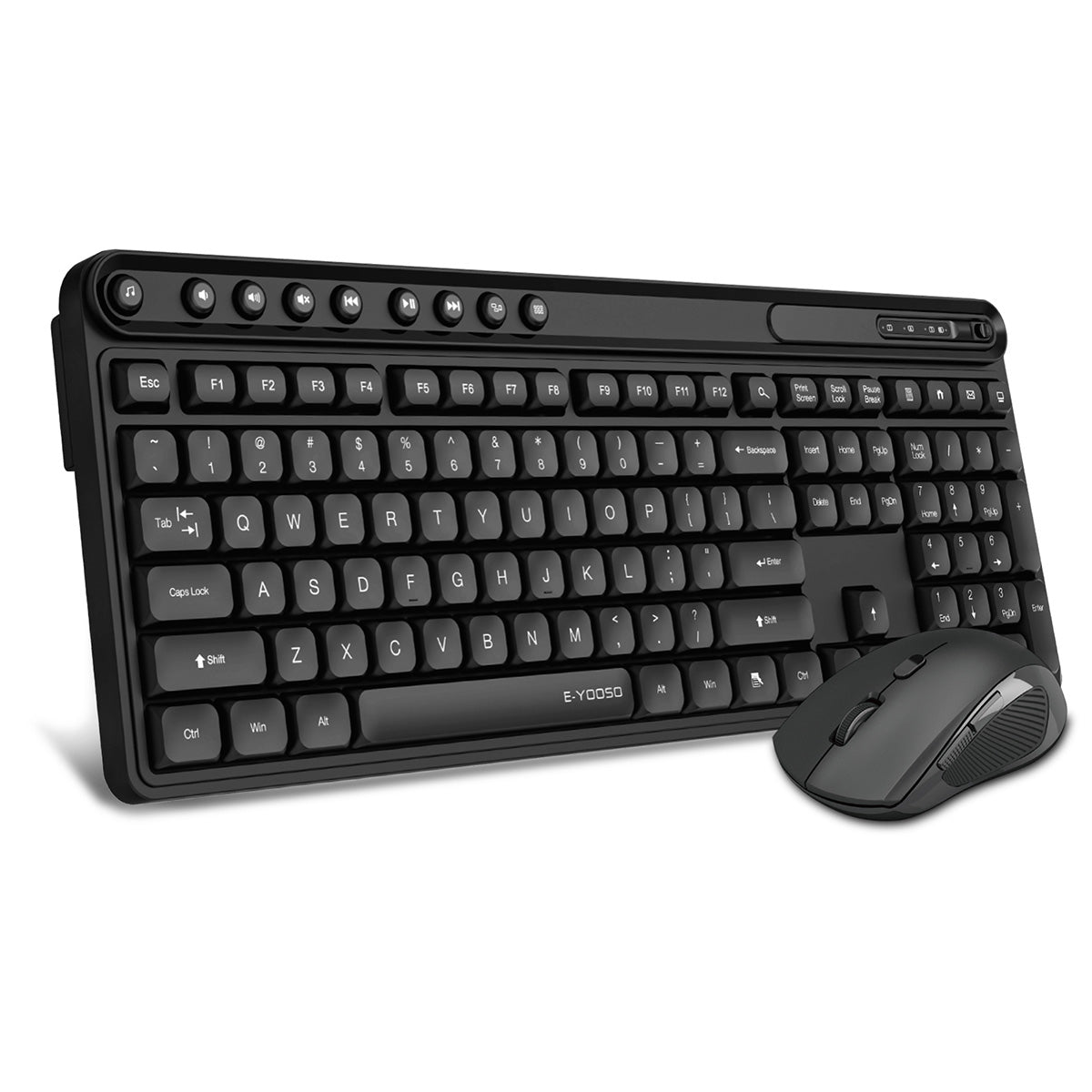 E-Yooso Z-747 Wireless Keyboard and Mouse Combo (Black)