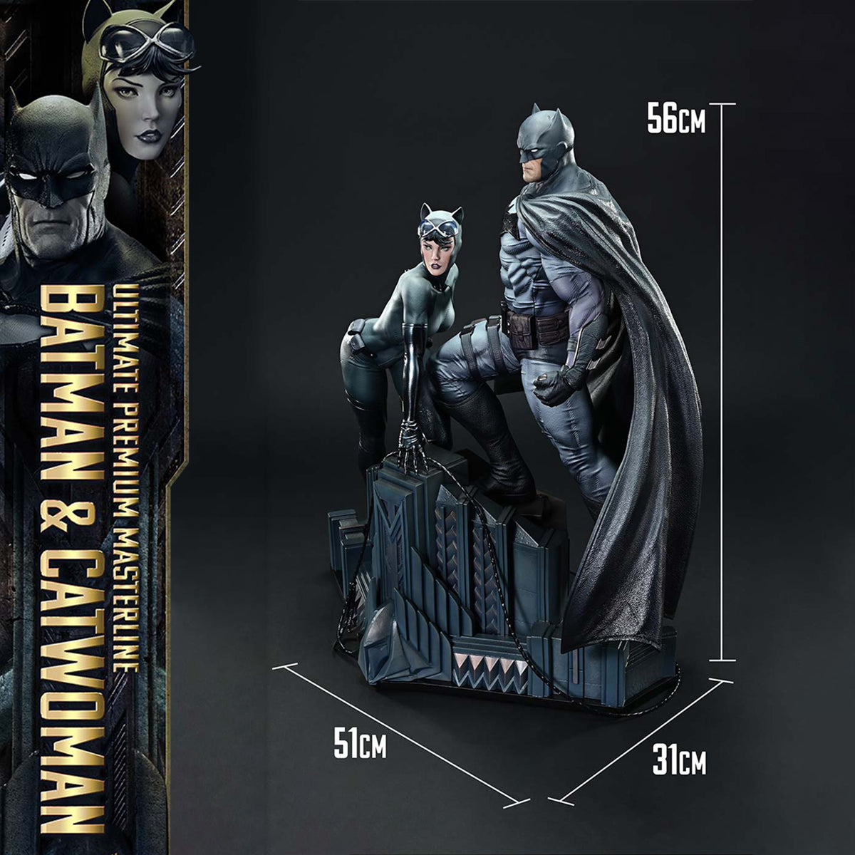 Ultimate Premium Masterline Batman (Comics) Batman & Catwoman (Concept Design by Clay Mann) Bonus version Pre-Order Downpayment