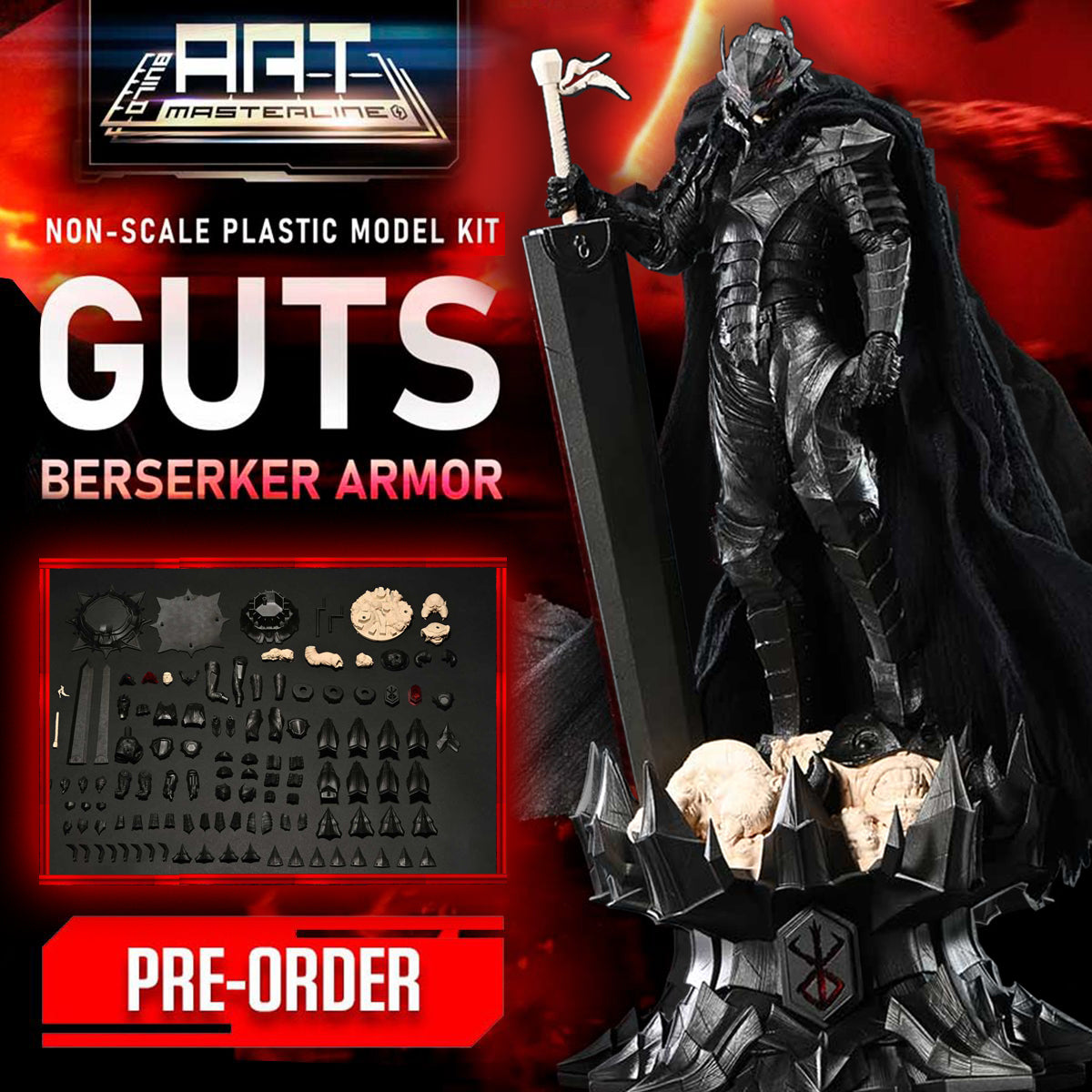 BUILD ART MASTERLINE Berserk Guts Berserker Armor "Rage" Plastic Model Kit Pre-Order Downpayment