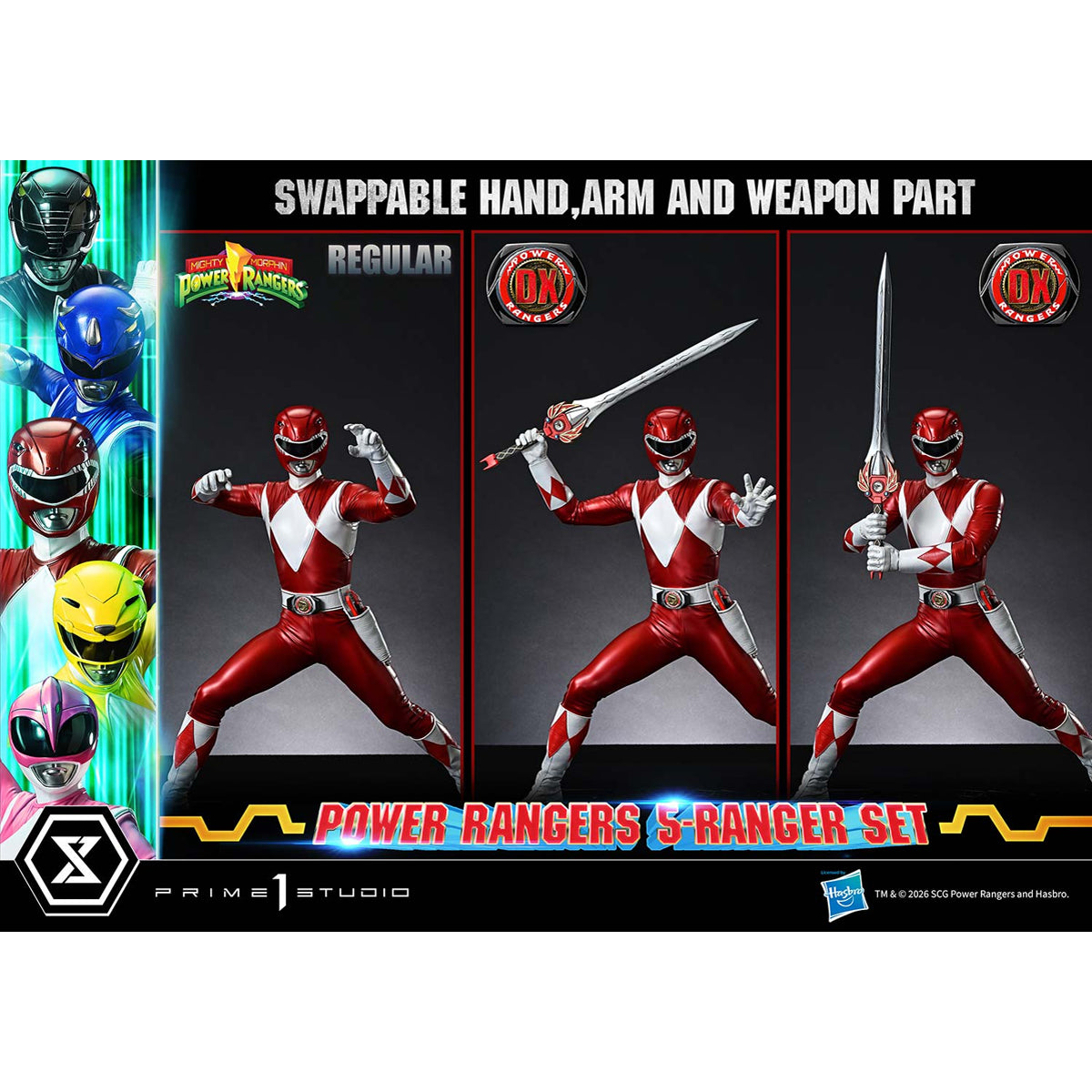 Premium Masterline Mighty Morphin Power Rangers: Power Rangers 5-Ranger Set