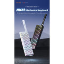 Nacodex x Ajazz NK61 Mixed Light 61 Keys Wired Hot-Swappable Mechanical Keyboard (Pearly White) (Red Switch)