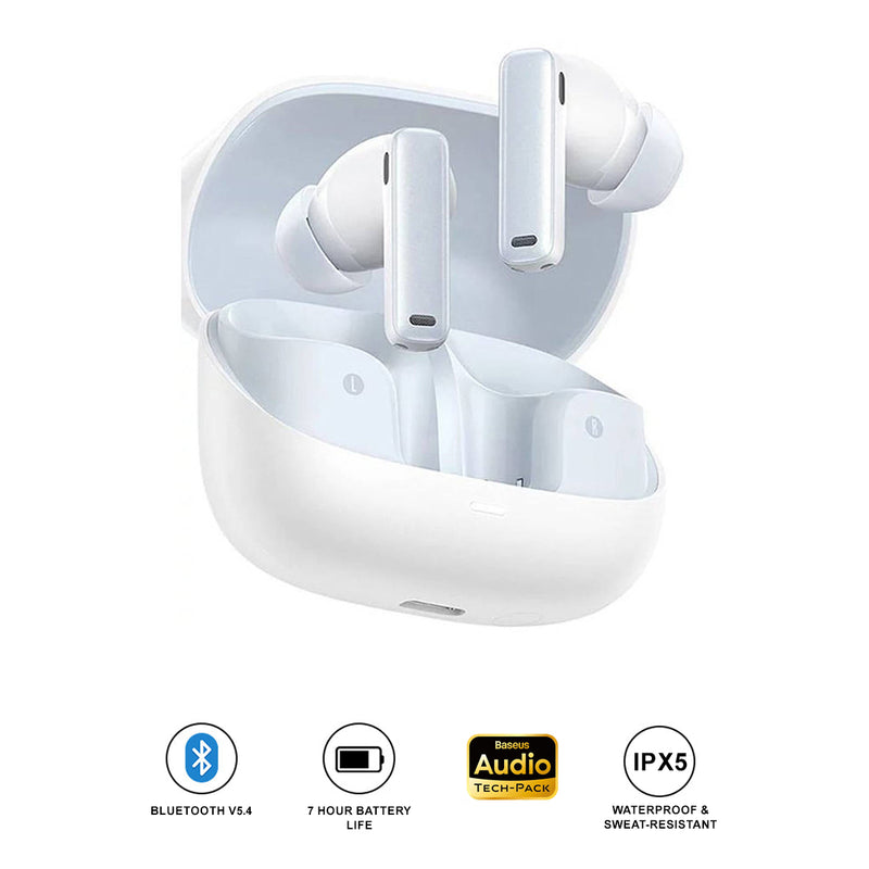 Baseus Bowie M2s Ultra True Wireless Earphone (Moon White) (A00074101213-00)
