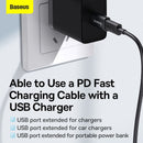 Baseus Ingenuity Series Mini OTG Adapter USB3.1 to Type-C (Black) (ZJJQ000101)