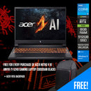 Acer Nitro V 16 ANV16-71-524U Gaming Laptop (Obsidian Black) | 16" WUXGA (1920x1200) IPS 165Hz | i5-14450HX | 8GB RAM | 512GB SSD | RTX 4050 | Windows 11 Home + Acer VX15 Backpack