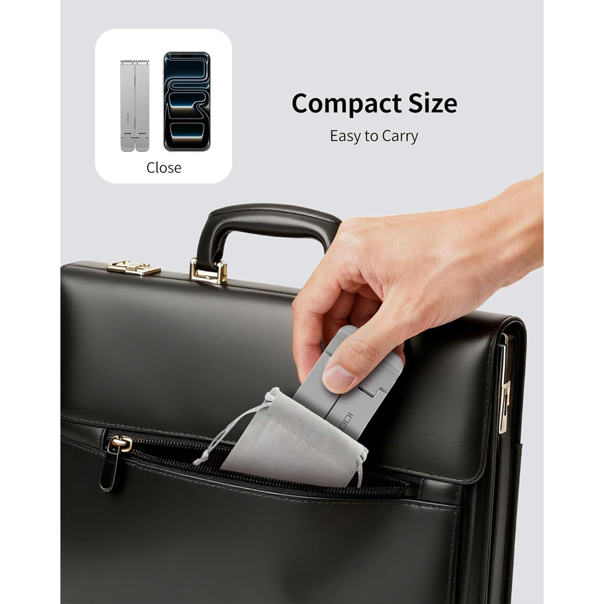 SODI ST03 Bi-Fold Portable Adjustable Stand for Laptop, Tablet, & Phone