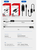 IINE 4K Segmented Cable Video Adapter for Nintendo Switch