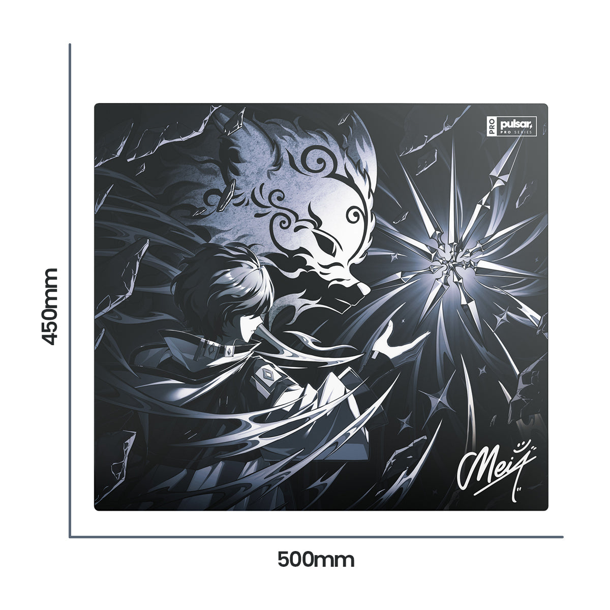 Pulsar Pro Series Meiy Glass Mouse Pad XLE (500x450mm) (SGPXLE3PROMY)