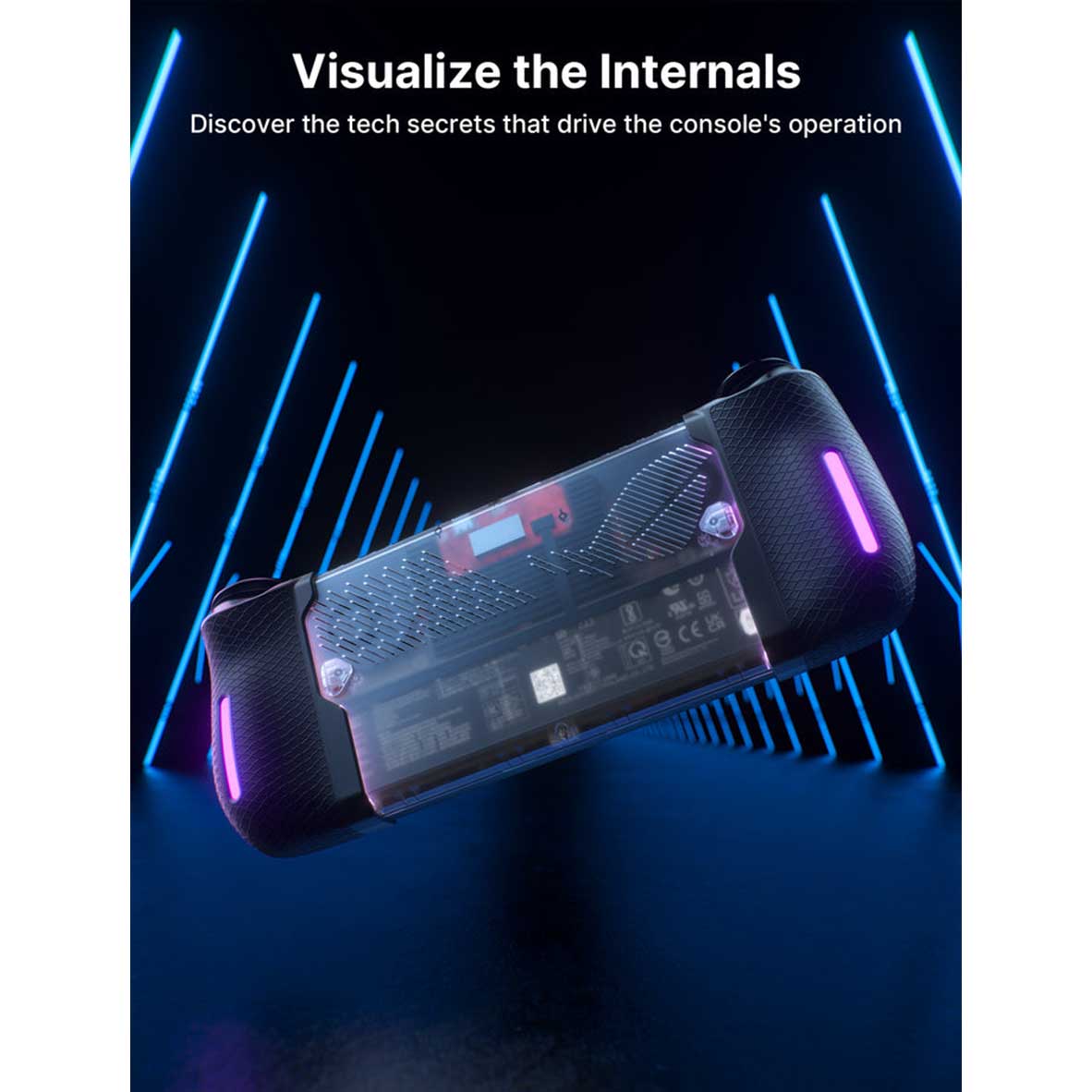 JSAUX RGB Back Plate for ROG Ally X (Transparent) (PC0112)