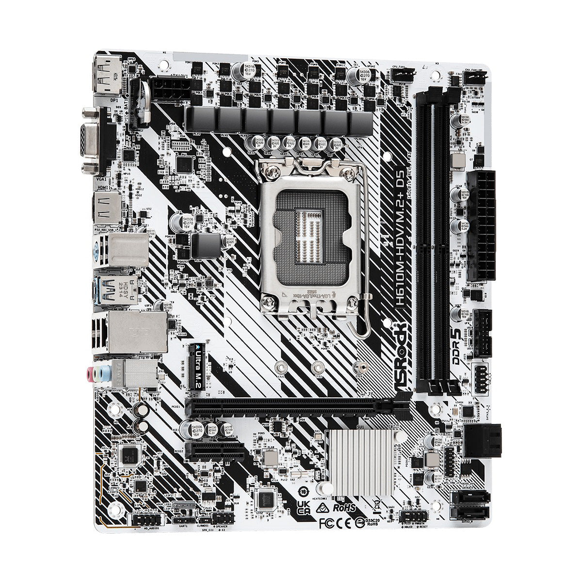 ASRock H610M-HDV/M.2+ D5 Motherboard